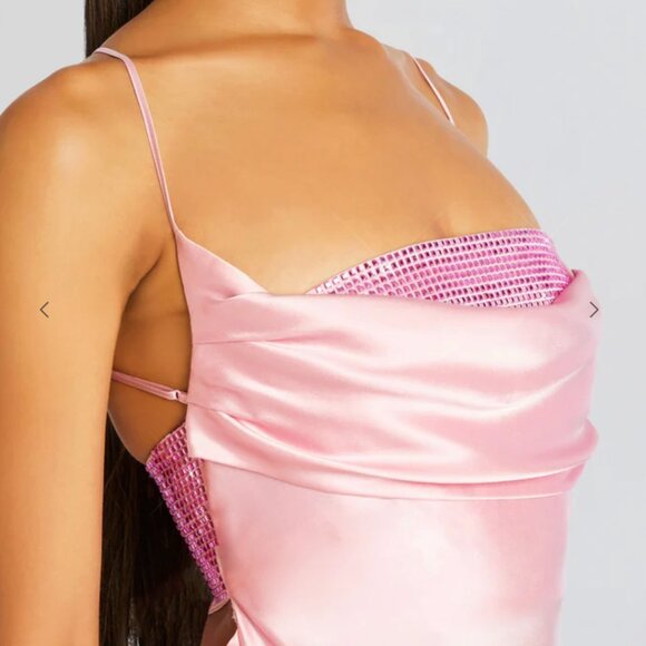 Revolve Retrofete Emery Embellished Silk Dress Size XS - New with Tags - Picture 2 of 7